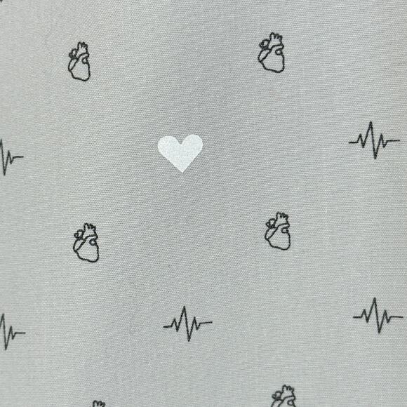 Figs Dream Big Pajama Button Front Top Women Small Front Pocket - Picture 4 of 10